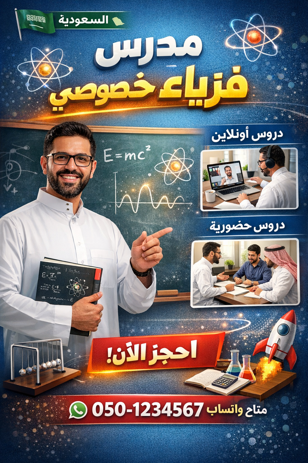 مدرس فيزياء خصوصي في السعودية ، دروس أونلاين وحضوري من مدرسین فيزياء خصوصي احجز الآن مع معلم فيزياء خصوصي مع القورو، وابدأ خطة تعليمية مخصصة تساعد ابنك على تحسين مستواه وتستهدف احتياجاته.