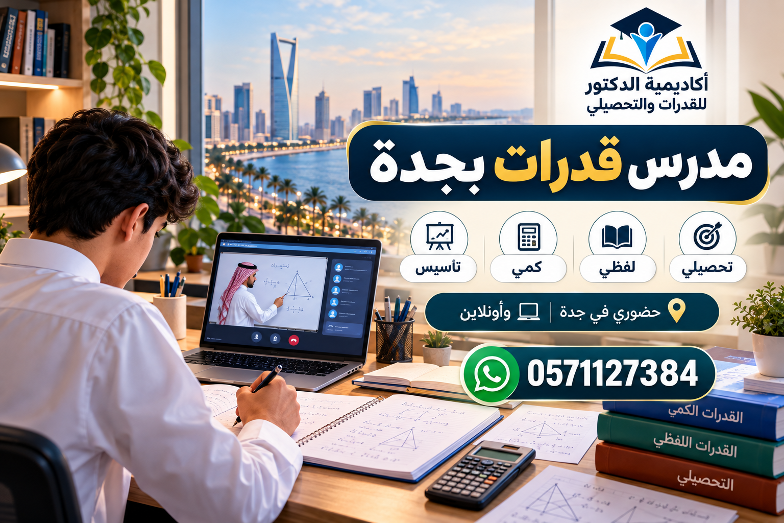 كيف تختار مدرس قدرات متميزًا في جدة وتستفيد من التدريب على القدرات والتحصيلي 0571127384